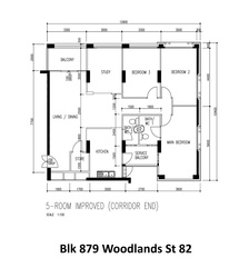 Blk 879 Woodlands Street 82 (Woodlands), HDB 5 Rooms #181992462